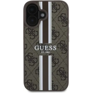 Kup Etui Guess GUHMP16SP4RPSW Apple iPhone 16 hardcase 4G Printed Stripes MagSafe brązowy - GUE3468 - {ean13} - Sklep Home Screen