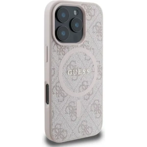 Kup Case Guess GUHMP16XG4GFRP Apple iPhone 16 Pro Max Hardcase 4G Ring Classic Logo MagSafe rosa - GUE3470 - {ean13} - Sklep Home Screen
