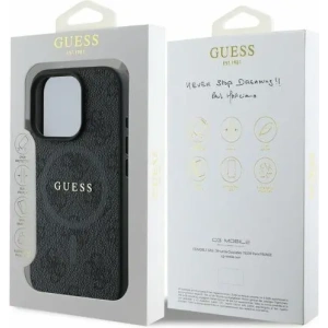 Kup Case Guess GUHMP16XG4GFRK Apple iPhone 16 Pro Max Hardcase 4G Ring Classic Logo MagSafe schwarz - GUE3469 - {ean13} - Sklep Home Screen