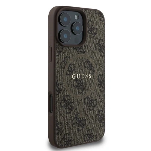Kup Case Guess GUHMP16XG4GFRW Apple iPhone 16 Pro Max Hardcase 4G Ring Classic Logo MagSafe braun - GUE3471 - {ean13} - Sklep Home Screen