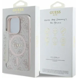 Kup Case Guess GUHMP16XG4GFRP Apple iPhone 16 Pro Max Hardcase 4G Ring Classic Logo MagSafe rosa - GUE3470 - {ean13} - Sklep Home Screen