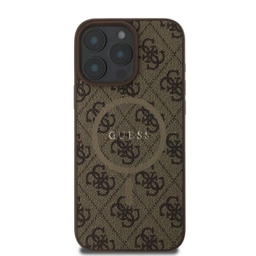 Kup Case Guess GUHMP16XG4GFRW Apple iPhone 16 Pro Max Hardcase 4G Ring Classic Logo MagSafe braun - GUE3471 - {ean13} - Sklep Home Screen