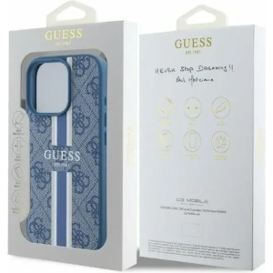 Kup Etui Guess GUHMP16XP4RPSB Apple iPhone 16 Pro Max hardcase 4G tištěné pruhy MagSafe modrá - GUE3472 - {ean13} - Sklep Home Screen