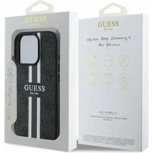 Kup Etui Guess GUHMP16XP4RPSK Apple iPhone 16 Pro Max hardcase 4G Printed Stripes MagSafe czarny - GUE3473 - {ean13} - Sklep Home Screen