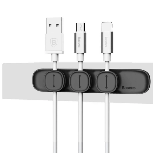 Kup Organizator de cabluri Baseus Peas, magnetic (negru) - BSU912BLK - {ean13} - Sklep Home Screen