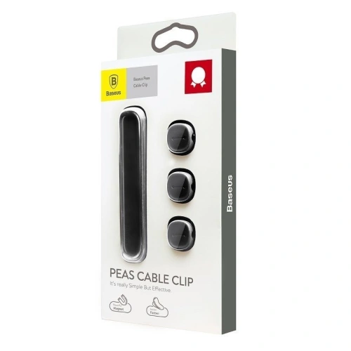 Kup Organizator de cabluri Baseus Peas, magnetic (negru) - BSU912BLK - {ean13} - Sklep Home Screen