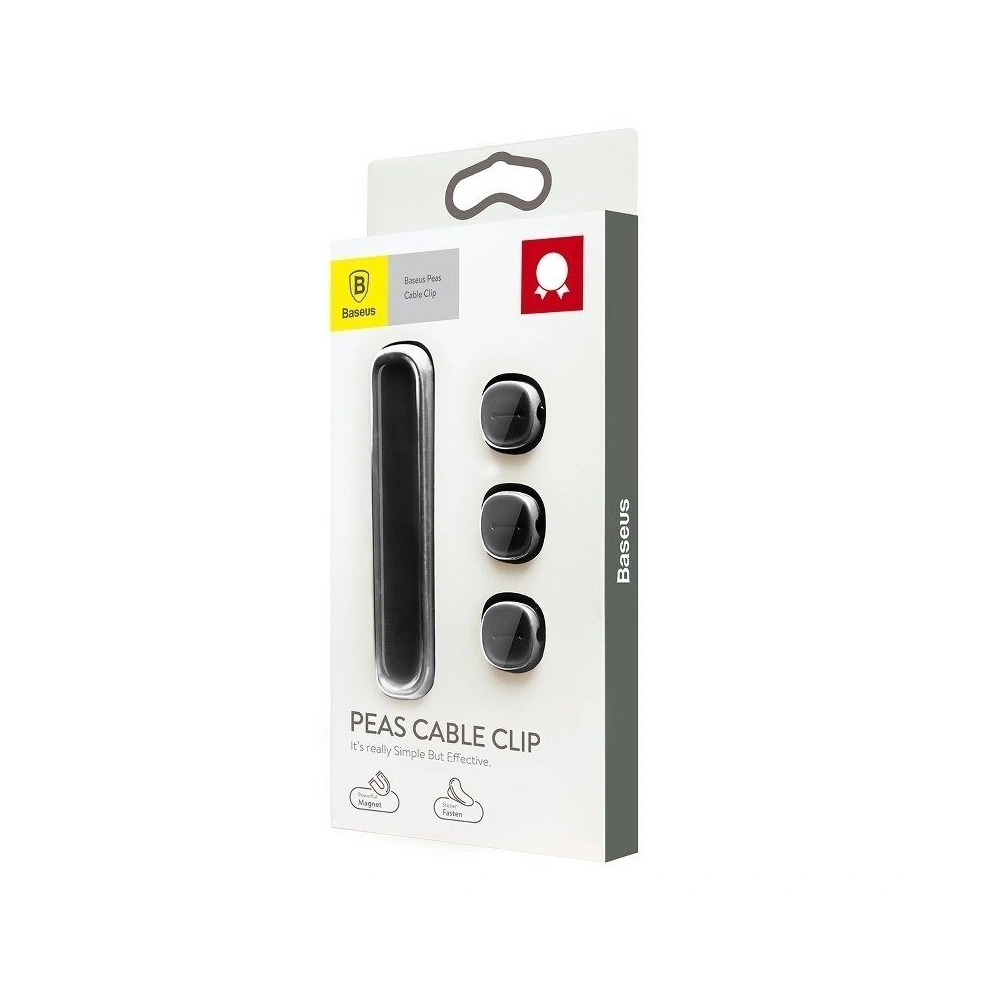 Organizer kabli Baseus Peas, magnetyczny (czarny)