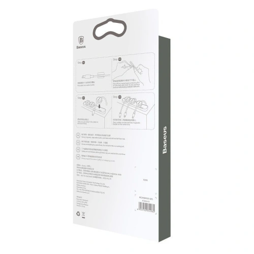 Kup Organizator de cabluri Baseus Peas, magnetic (negru) - BSU912BLK - {ean13} - Sklep Home Screen