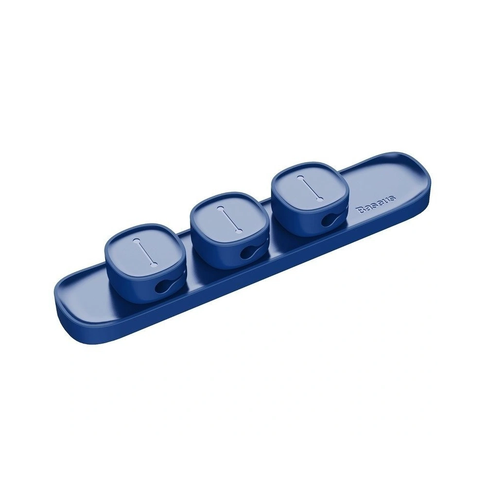 Organizer kabli Baseus Peas, magnetyczny (niebieski)