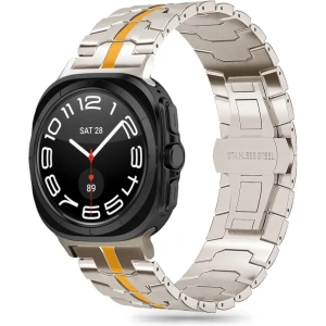 Kup Pasek Tech-Protect Stainless Line Samsung Galaxy Watch Ultra 47mm Titanium/Orange - THP3061 - {ean13} - Sklep Home Screen