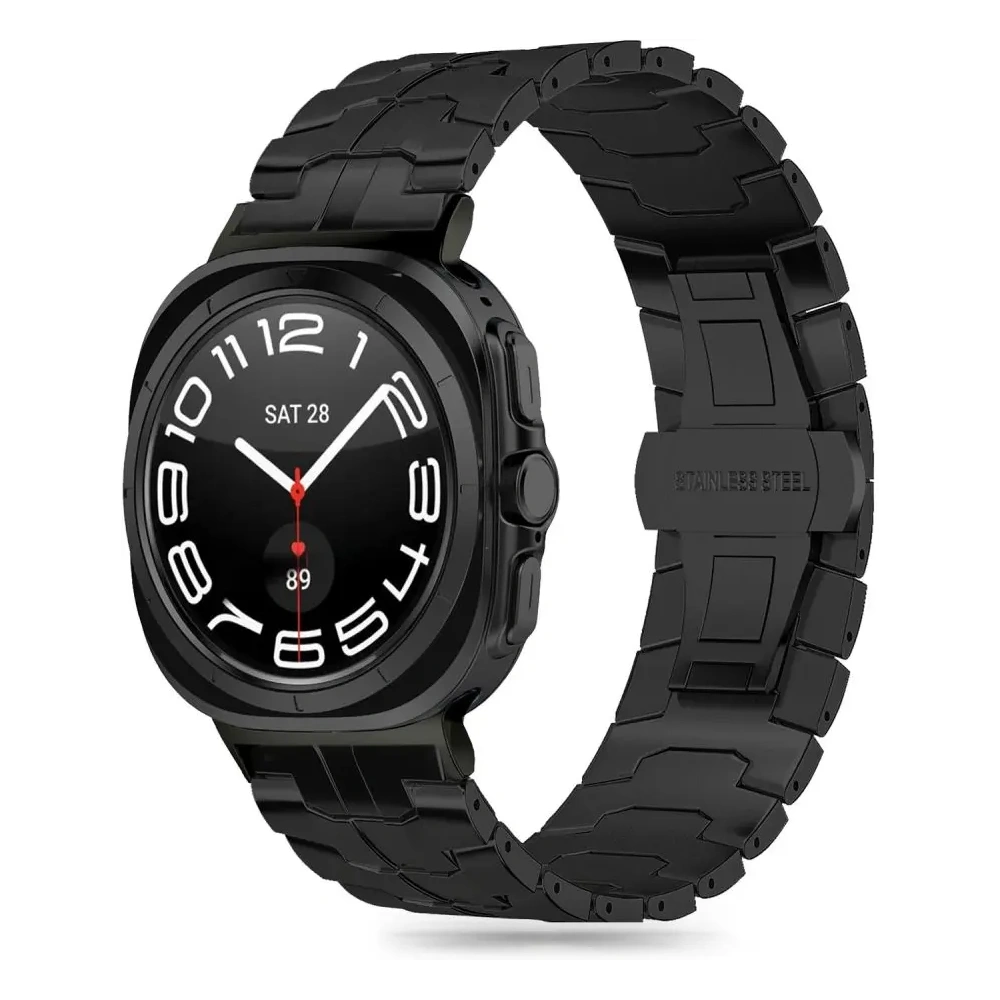 Pasek Tech-Protect Stainless Line Samsung Galaxy Watch Ultra 47mm Black - Galaxy Watch Ultra - Tech-Protect