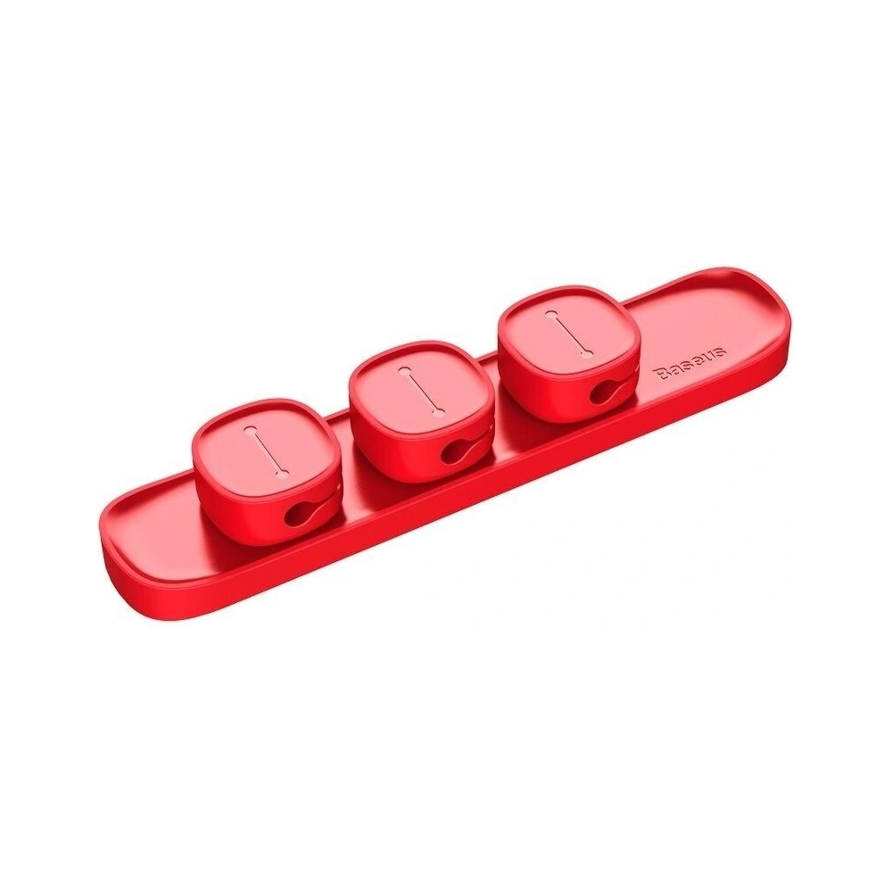 Organizer kabli Baseus Peas, magnetyczny (czerwony)