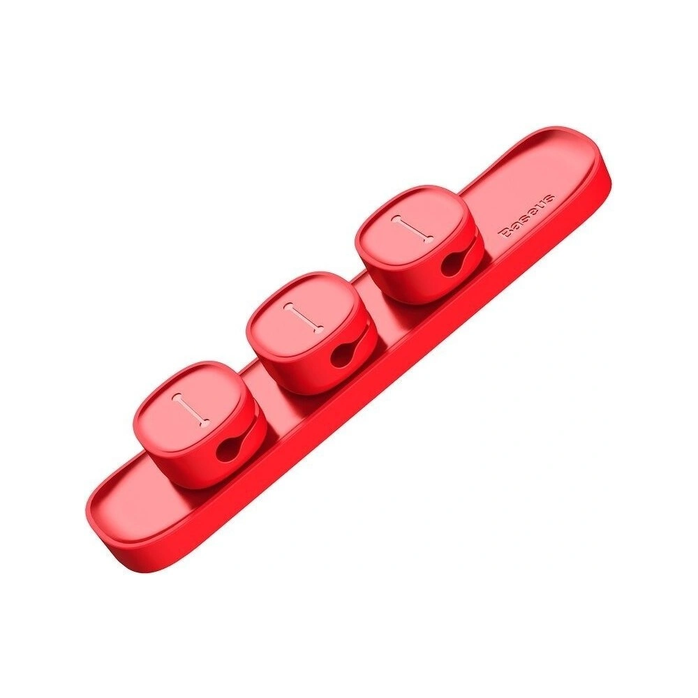 Organizer kabli Baseus Peas, magnetyczny (czerwony)