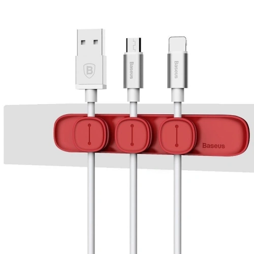 Buy Baseus Peas Cable Clip Red - BSU914RED - {ean13} - Home Screen Store Europe