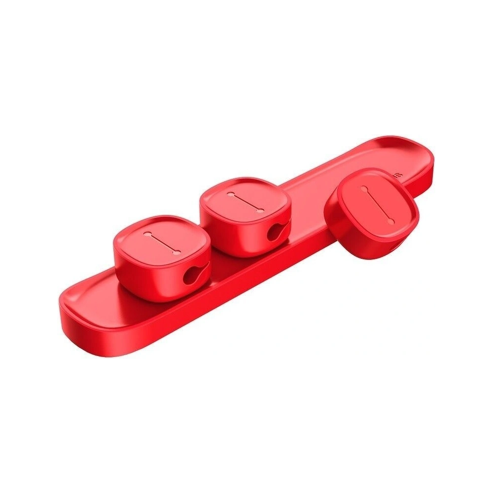 Organizer kabli Baseus Peas, magnetyczny (czerwony)