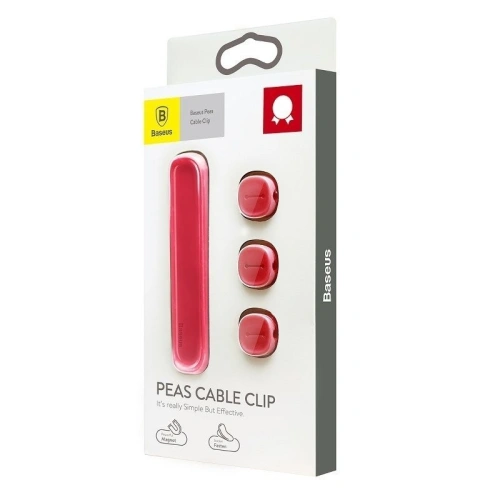 Kup Organizer kabli Baseus Peas, magnetyczny (czerwony) - BSU914RED - {ean13} - Sklep Home Screen
