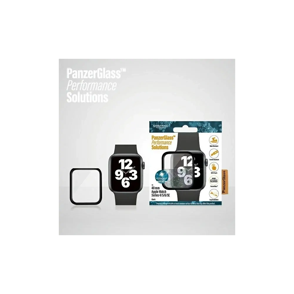 Szkło hartowane PanzerGlass Curved Apple Watch 4/5/6/SE 40mm czarny - Watch - PanzerGlass