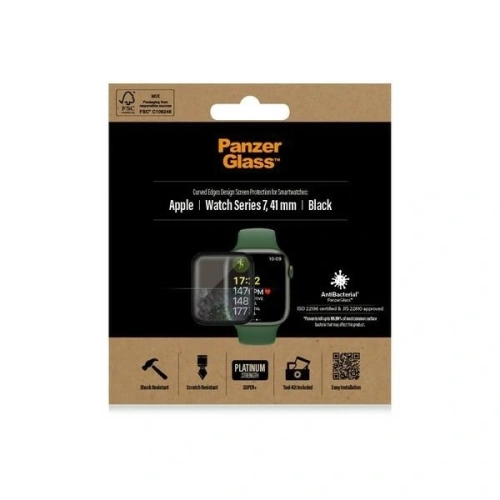 Kup Tvrzené sklo PanzerGlass Curved Apple Watch 7 41mm černé - PZG698 - {ean13} - Sklep Home Screen