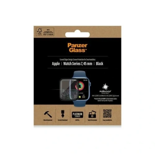 Kup Szkło hartowane PanzerGlass Curved Apple Watch 7 45mm czarny - PZG699 - {ean13} - Sklep Home Screen