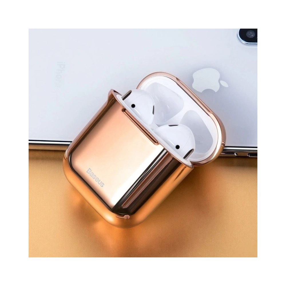 Etui Baseus Shining Hook Case do Apple AirPods (złote)