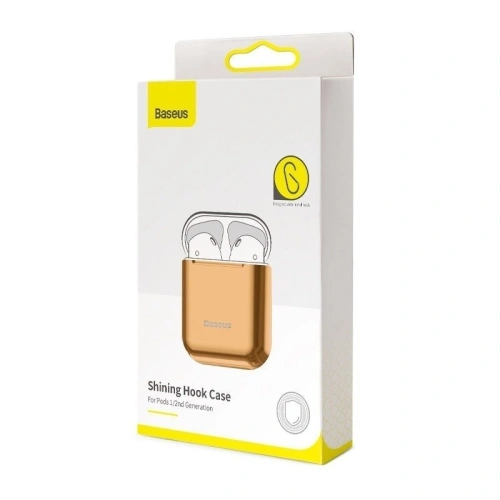 Kup Etui Baseus Shining Hook Case az Apple AirPods-hoz (arany) - BSU915GLD - {ean13} - Sklep Home Screen