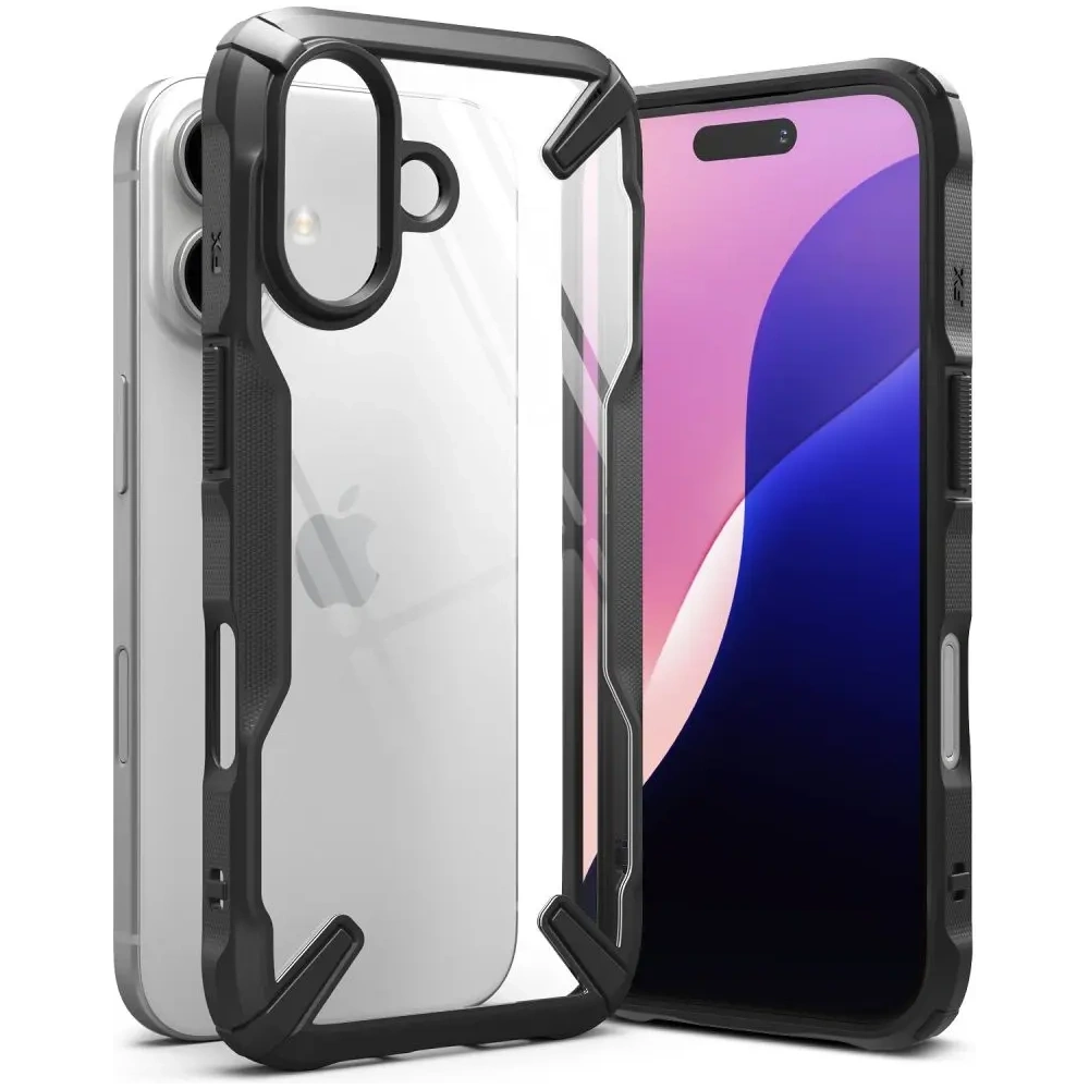 Etui Ringke Fusion-X Apple iPhone 16 Black - iPhone 16 - Ringke
