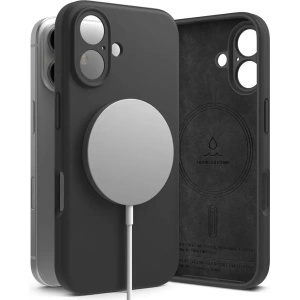 Kup Etui Ringke Silicone Magnetic MagSafe Apple iPhone 16 Black - RGK2019 - {ean13} - Sklep Home Screen