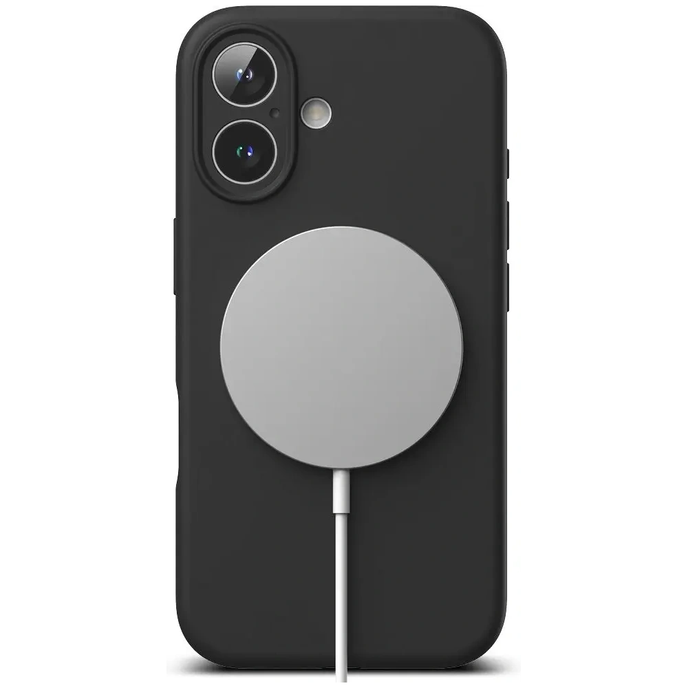 Etui Ringke Silicone Magnetic MagSafe Apple iPhone 16 Black - iPhone 16 - Ringke