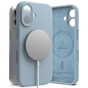 Kup Etui Ringke Silicone Magnetic MagSafe Apple iPhone 16 Blue - RGK2021 - {ean13} - Sklep Home Screen