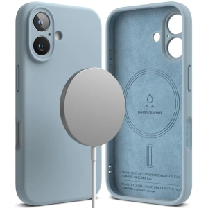 Kup Ringke Silicone Magnetic MagSafe Apple iPhone 16 modré - RGK2021 - {ean13} - Sklep Home Screen