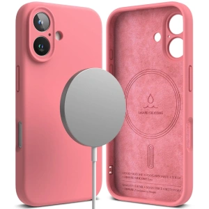 Kup Etui Ringke Silicone Magnetic MagSafe Apple iPhone 16 Pink - RGK2023 - {ean13} - Sklep Home Screen