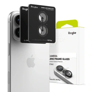Buy Overlay Ringke Camera Frame Protector Apple iPhone 16 / 16 Plus Black [2 PACK] - RGK2024 - {ean13} - Home Screen Store Europe