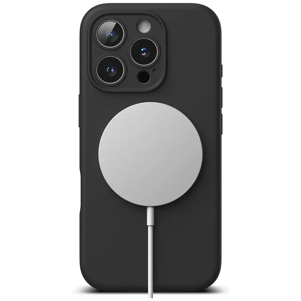 Etui Ringke Silicone Magnetic MagSafe Apple iPhone 16 Pro Black - iPhone 16 Pro - Ringke
