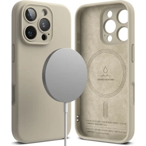 Buy Case Ringke Silicone Magnetic MagSafe Apple iPhone 16 Pro Stone - RGK2027 - {ean13} - Home Screen Store Europe
