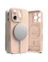 Etui Ringke Silicone Magnetic MagSafe Apple iPhone 16 Pro Rózsaszín Homok - iPhone 16 Pro - Ringke