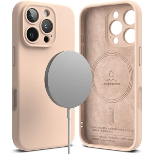 Kup Ringke Silicone Magnetic MagSafe Apple iPhone 16 Pro v barvě růžového písku - RGK2028 - {ean13} - Sklep Home Screen