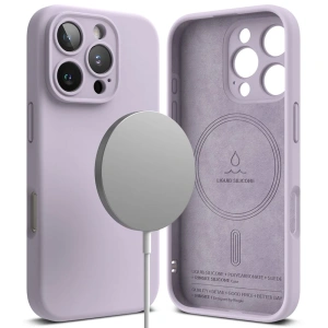 Kup Etui Ringke Silicone Magnetic MagSafe Apple iPhone 16 Pro Light Purple - RGK2030 - {ean13} - Sklep Home Screen