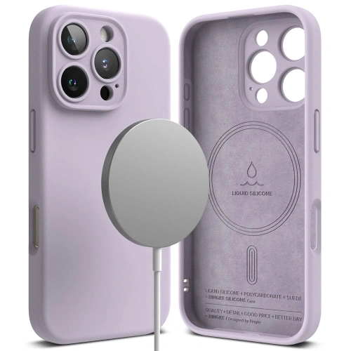 Kup Etui Ringke Silicone Magnetic MagSafe Apple iPhone 16 Pro Light Purple - RGK2030 - {ean13} - Sklep Home Screen