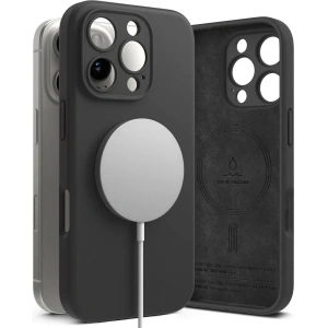 Kup Etui Ringke Silicone Magnetic MagSafe Apple iPhone 16 Pro Max Black - RGK2034 - {ean13} - Sklep Home Screen