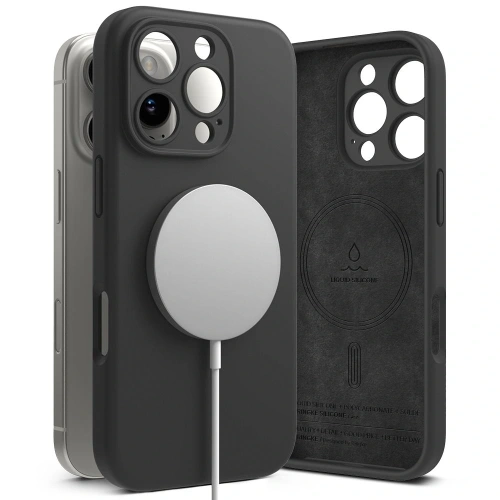 Kup Ringke Silicone Magnetic MagSafe Apple iPhone 16 Pro Max Negru - RGK2034 - {ean13} - Sklep Home Screen
