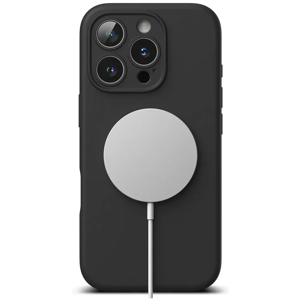 Etui Ringke Silicone Magnetic MagSafe Apple iPhone 16 Pro Max Black - iPhone 16 Pro Max - Ringke