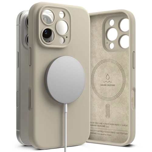 Kup Ringke Silicon Magnetic MagSafe Apple iPhone 16 Pro Max Stone - RGK2035 - {ean13} - Sklep Home Screen