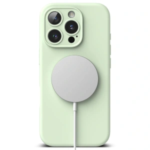 Buy Case Ringke Silicone Magnetic MagSafe Apple iPhone 16 Pro Max Soft Mint - RGK2037 - {ean13} - Home Screen Store Europe