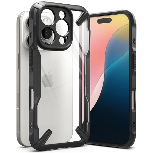 Kup Etui Ringke Fusion-X Apple iPhone 16 Pro Black - RGK2039 - {ean13} - Sklep Home Screen