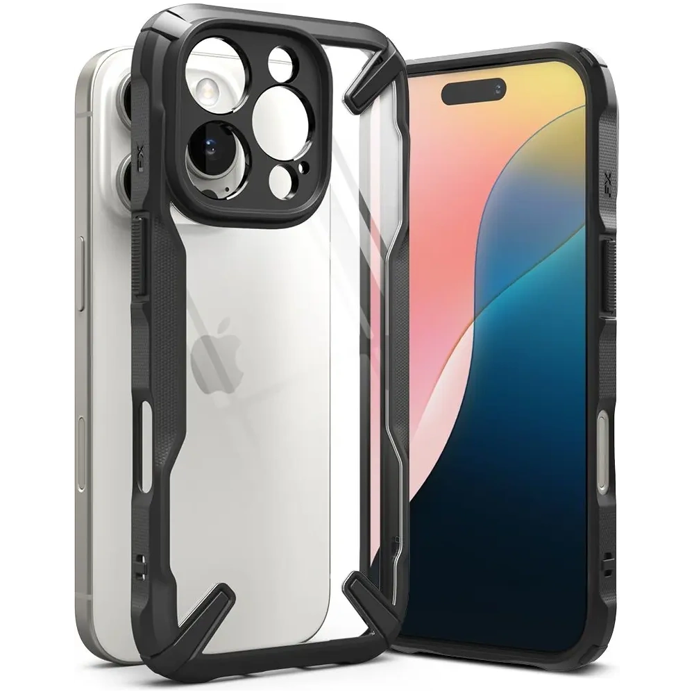 Etui Ringke Fusion-X Apple iPhone 16 Pro Black - iPhone 16 Pro - Ringke