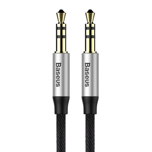 Kup Kabel audio mini jack 3,5mm AUX Baseus Yiven 1,5m (černá-stříbrná) - BSU919BLKSLV - {ean13} - Sklep Home Screen