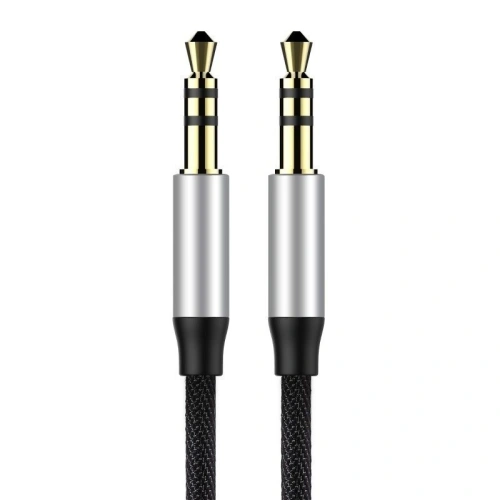 Kup Kabel audio mini jack 3,5mm AUX Baseus Yiven 1,5m (černá-stříbrná) - BSU919BLKSLV - {ean13} - Sklep Home Screen