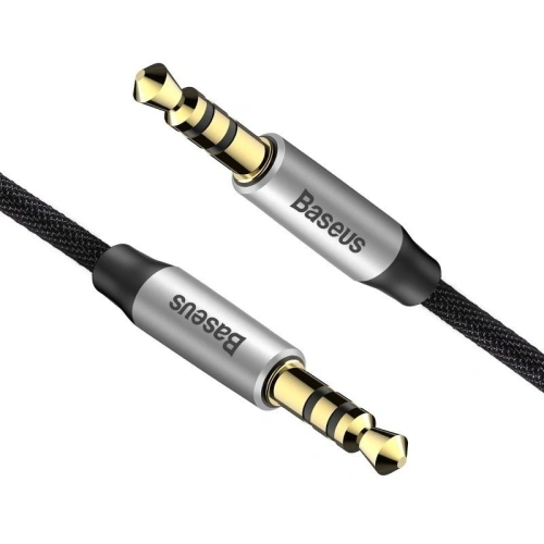 Kup Kabel audio mini jack 3,5mm AUX Baseus Yiven 1,5m (černá-stříbrná) - BSU919BLKSLV - {ean13} - Sklep Home Screen