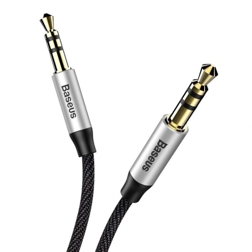 Kup Kabel audio mini jack 3,5mm AUX Baseus Yiven 1,5m (černá-stříbrná) - BSU919BLKSLV - {ean13} - Sklep Home Screen