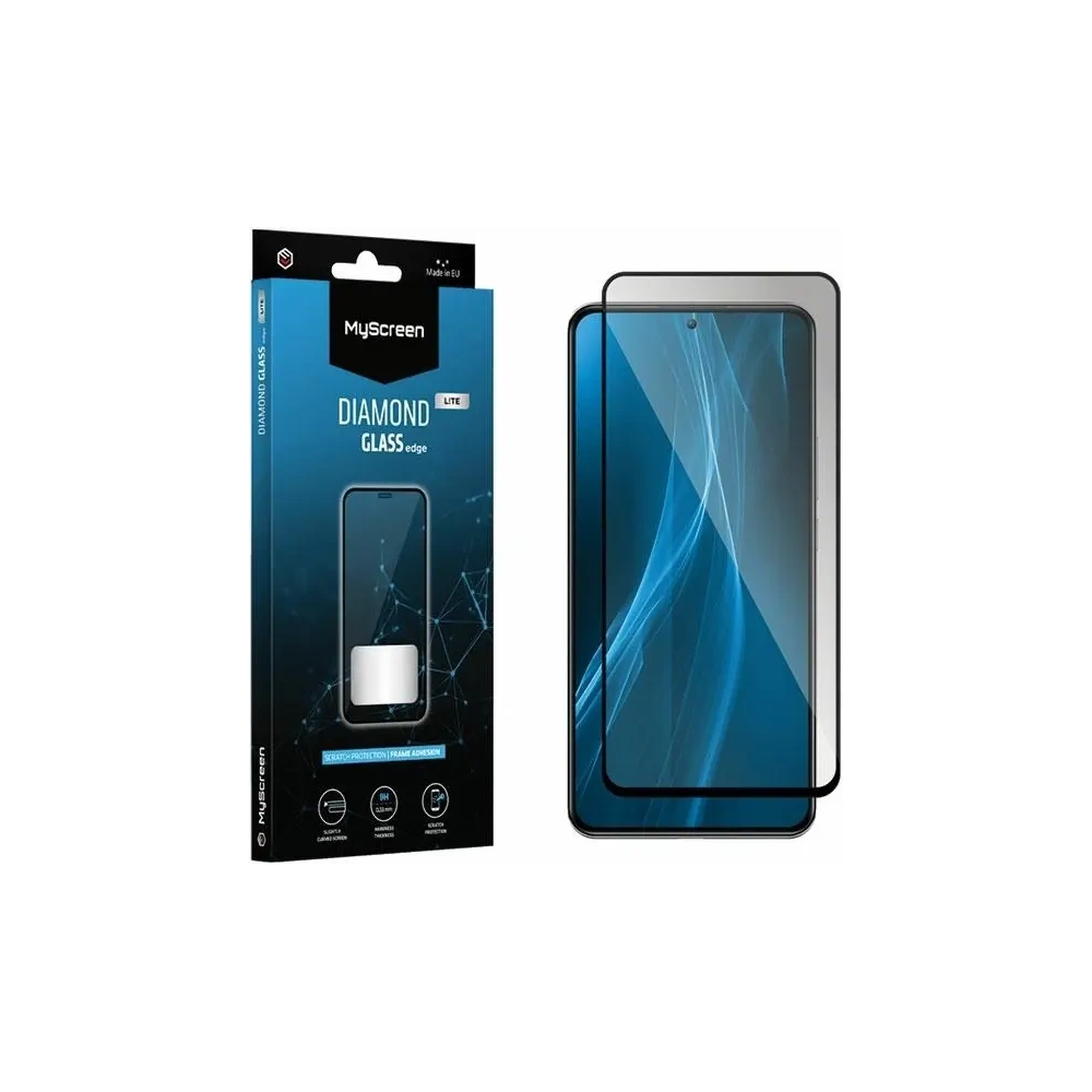 Szkło hartowane MyScreen Diamond Glass Edge Full Glue Xiaomi Redmi Note 12s czarny - Redmi Note 12S - MyScreenProtector